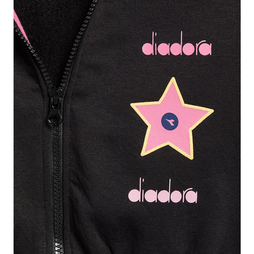 DIADORA JB. TRACKSUIT HD FZ LOGO TUTA FELPA SET BAMBINE INVERNALE 102.180962