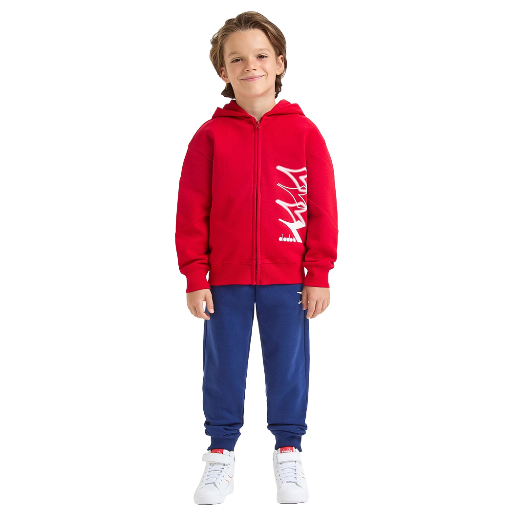 DIADORA JB. TRACKSUIT HD FZ LOGO TUTA FELPA COMPLETO BAMBINI RAGAZZI 102.180956
