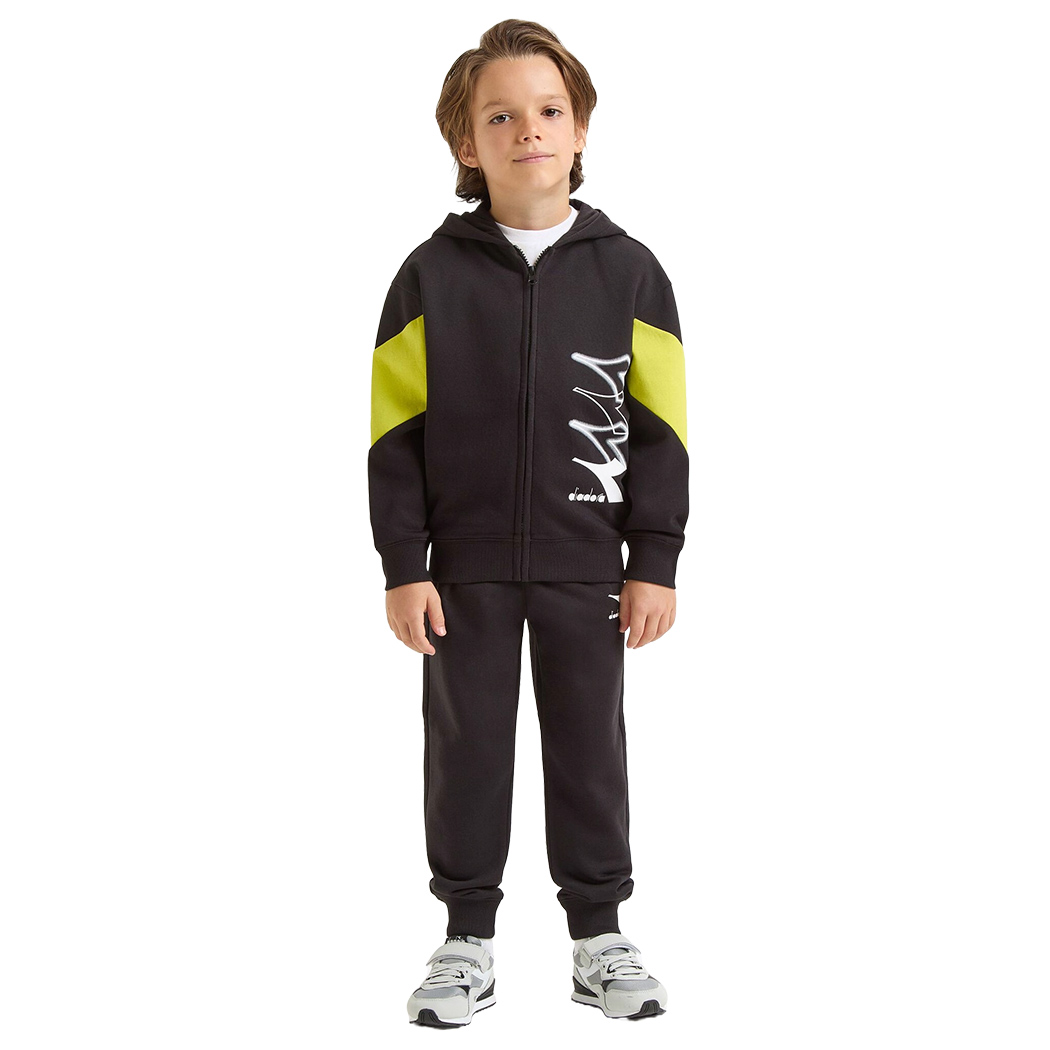 DIADORA JB. TRACKSUIT HD FZ LOGO TUTA FELPA COMPLETO BAMBINI RAGAZZI 102.180956