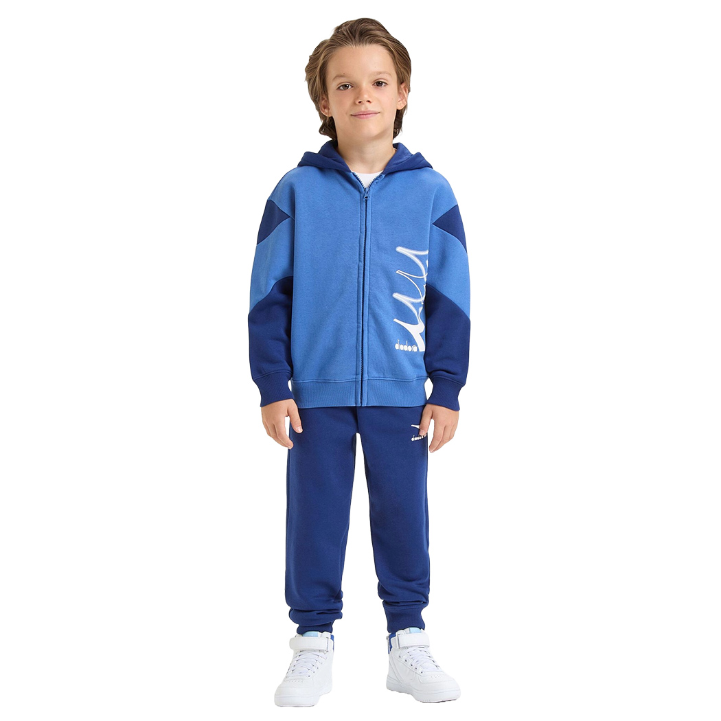 DIADORA JB. TRACKSUIT HD FZ LOGO TUTA FELPA COMPLETO BAMBINI RAGAZZI 102.180956