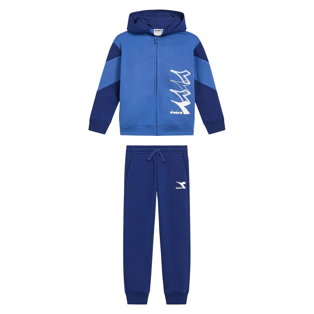 DIADORA JB. TRACKSUIT HD FZ LOGO TUTA FELPA COMPLETO BAMBINI RAGAZZI 102.180956
