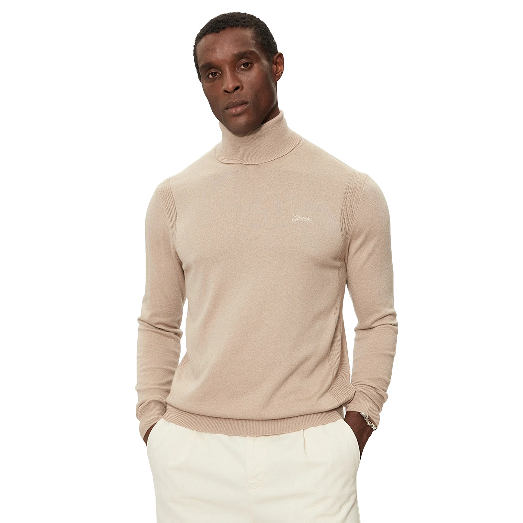 GUESS MAGLIA MAGLIONE PULLOVER UOMO COLLO ALTO DOLCEVITA INVERNALE M4BR05Z3H82