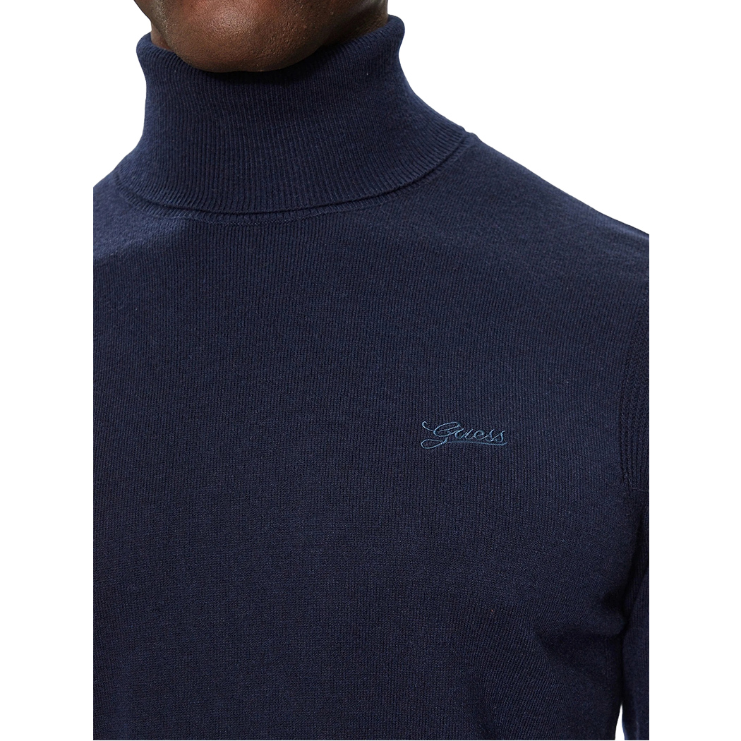 GUESS MAGLIA MAGLIONE PULLOVER UOMO COLLO ALTO DOLCEVITA INVERNALE M4BR05Z3H82