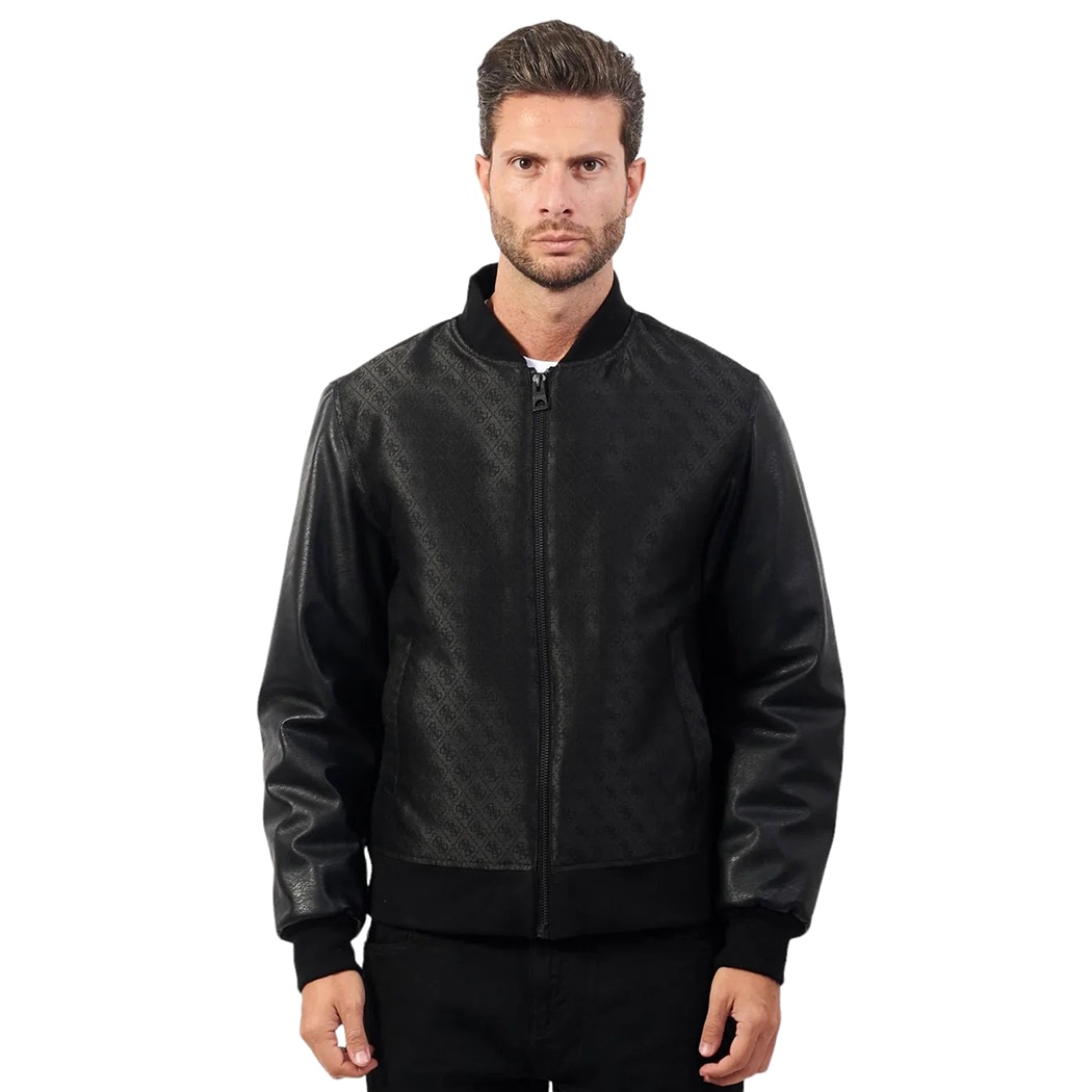 GUESS GIUBBOTTO BOMBER UOMO 4G GIACCA IMBOTTITA GIUBBINO INVERNALE M4BL3GWFIR2