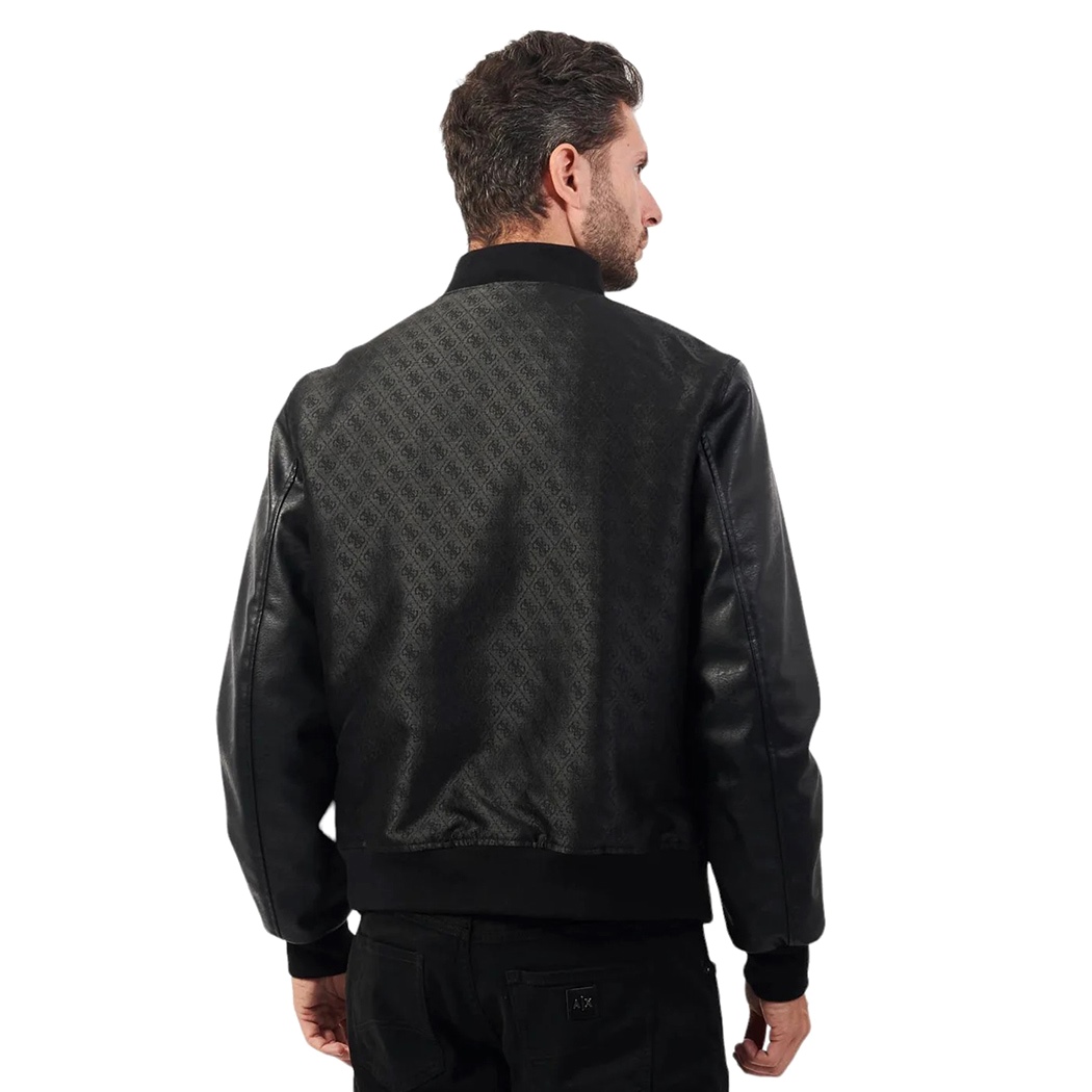 GUESS GIUBBOTTO BOMBER UOMO 4G GIACCA IMBOTTITA GIUBBINO INVERNALE M4BL3GWFIR2