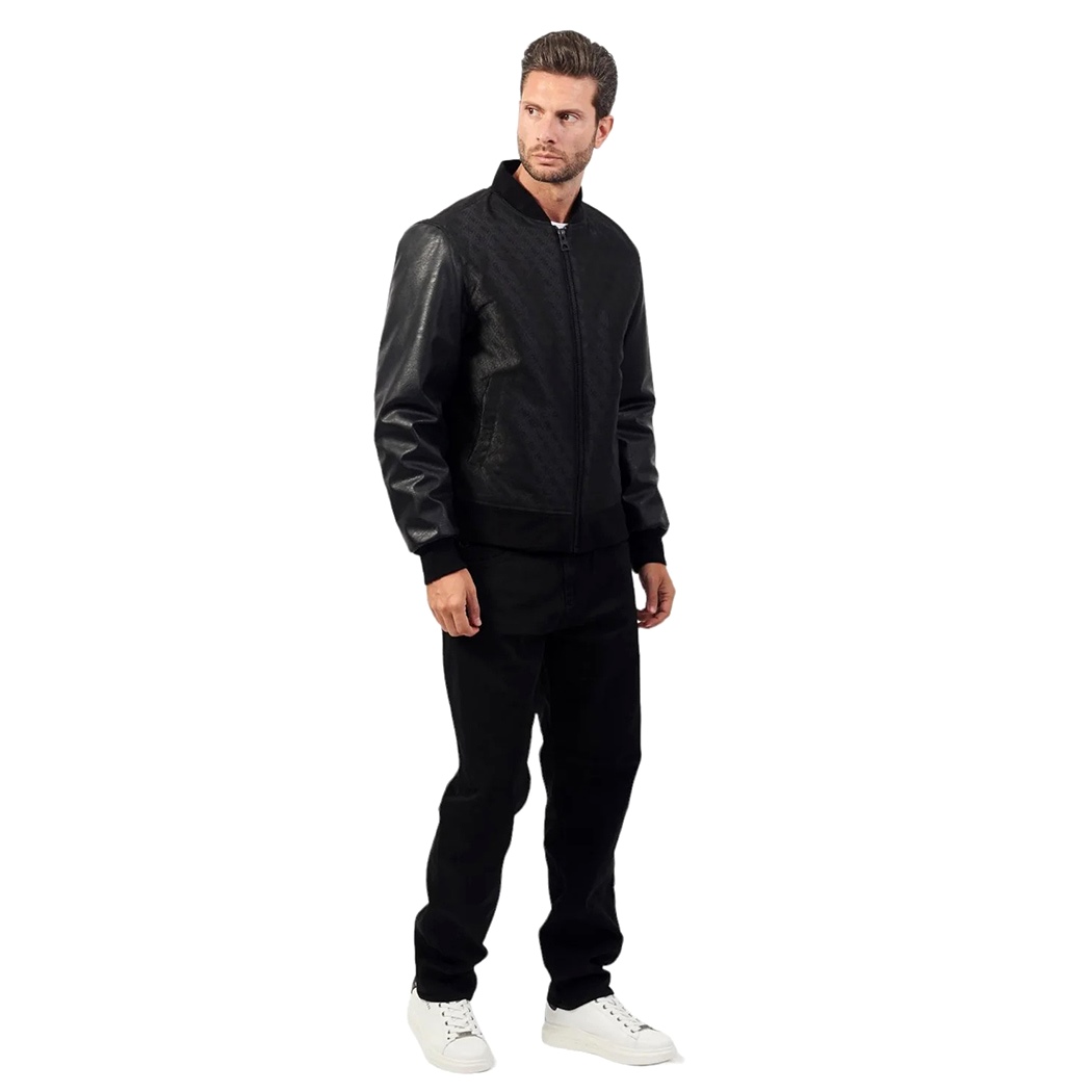 GUESS GIUBBOTTO BOMBER UOMO 4G GIACCA IMBOTTITA GIUBBINO INVERNALE M4BL3GWFIR2