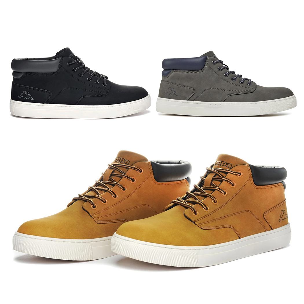 KAPPA LOGO FINEGAN SCARPE UOMO CASUAL SNEAKERS SCARPONCINO TAGLIO MEDIO 381H82W