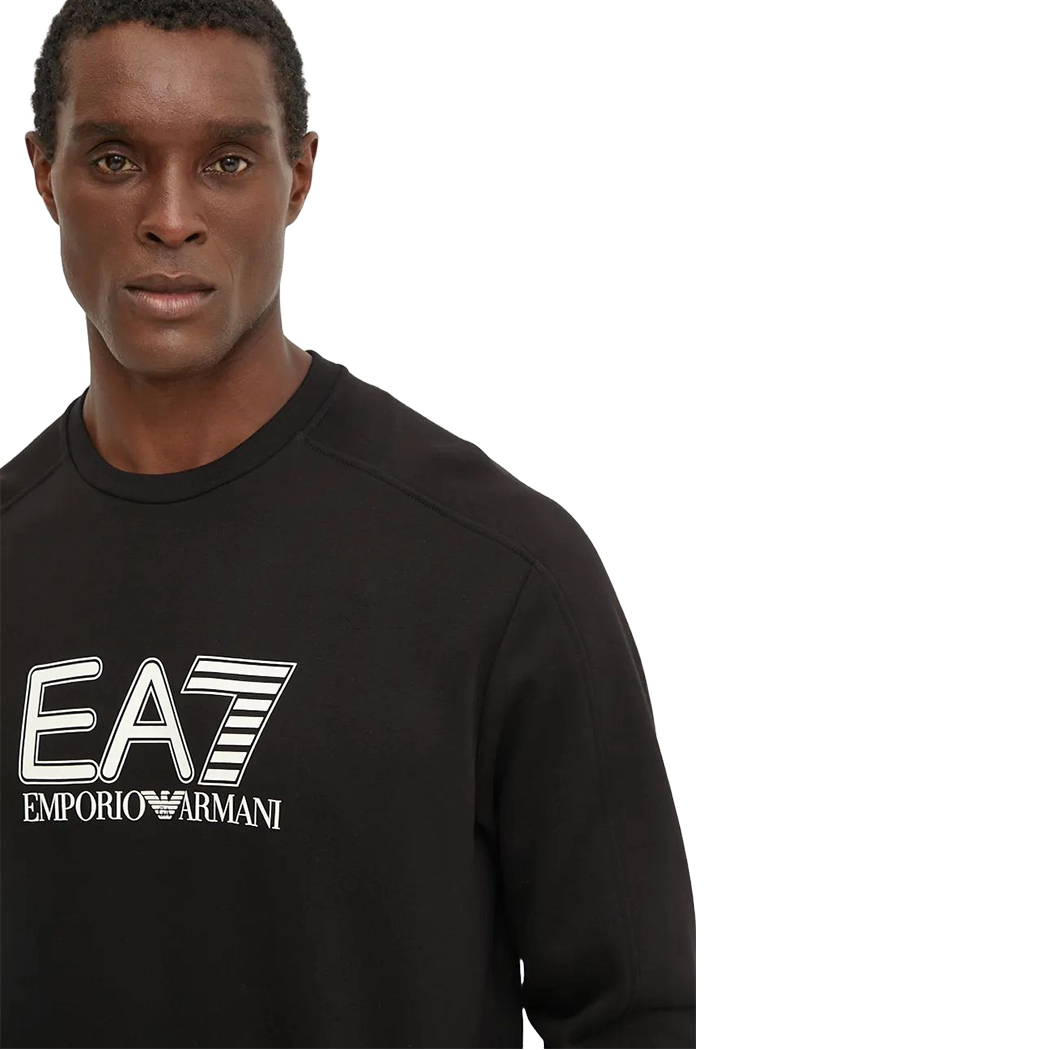 EA7 EMPORIO ARMANI FELPA UOMO GIROCOLLO LOGO MAXI INVERNALE 6DPM01PJVTZ