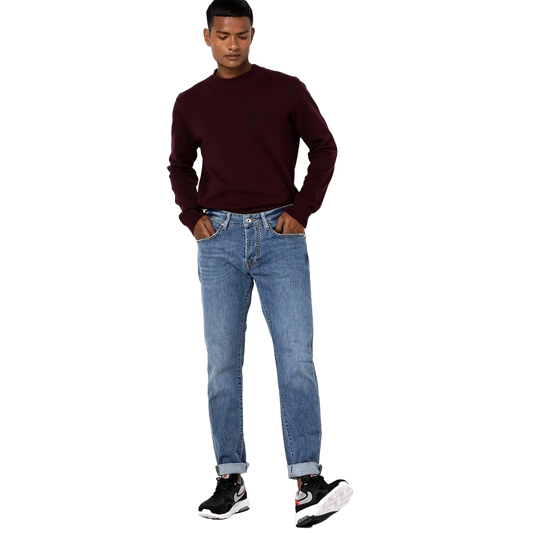 GAS JEANS UOMO MAN PANTALONI DENIM COTONE STRETCH NORTON CARROT 351276