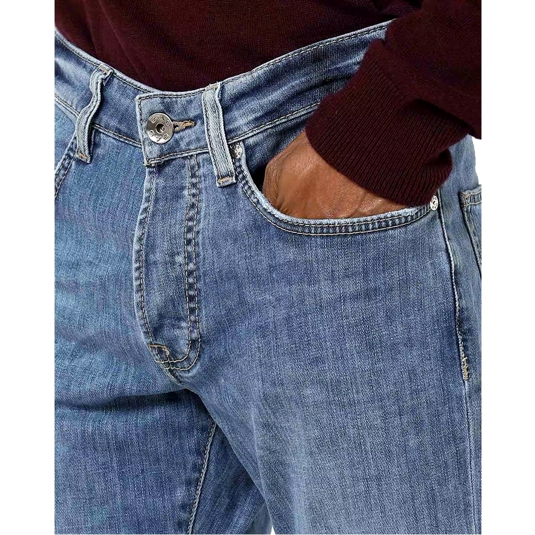 GAS JEANS UOMO MAN PANTALONI DENIM COTONE STRETCH NORTON CARROT 351276