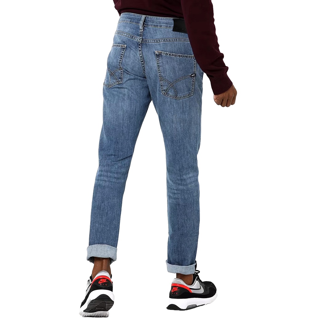 GAS JEANS UOMO MAN PANTALONI DENIM COTONE STRETCH NORTON CARROT 351276