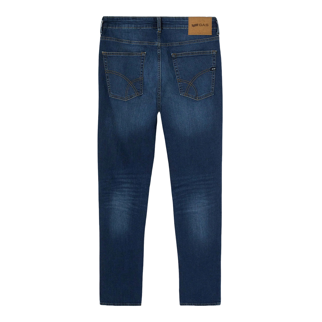 GAS JEANS UOMO MAN PANTALONI DENIM COTONE STRETCH ALBERT SIMPLE REV 351451