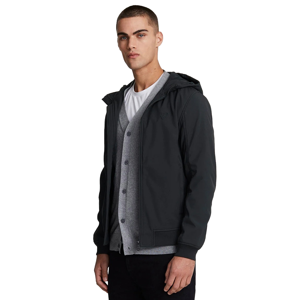 LYLE E SCOTT GIUBBOTTO CAPPUCCIO GIUBBINO UOMO TONAL FLEECE SOFTSHELL JK2110TON