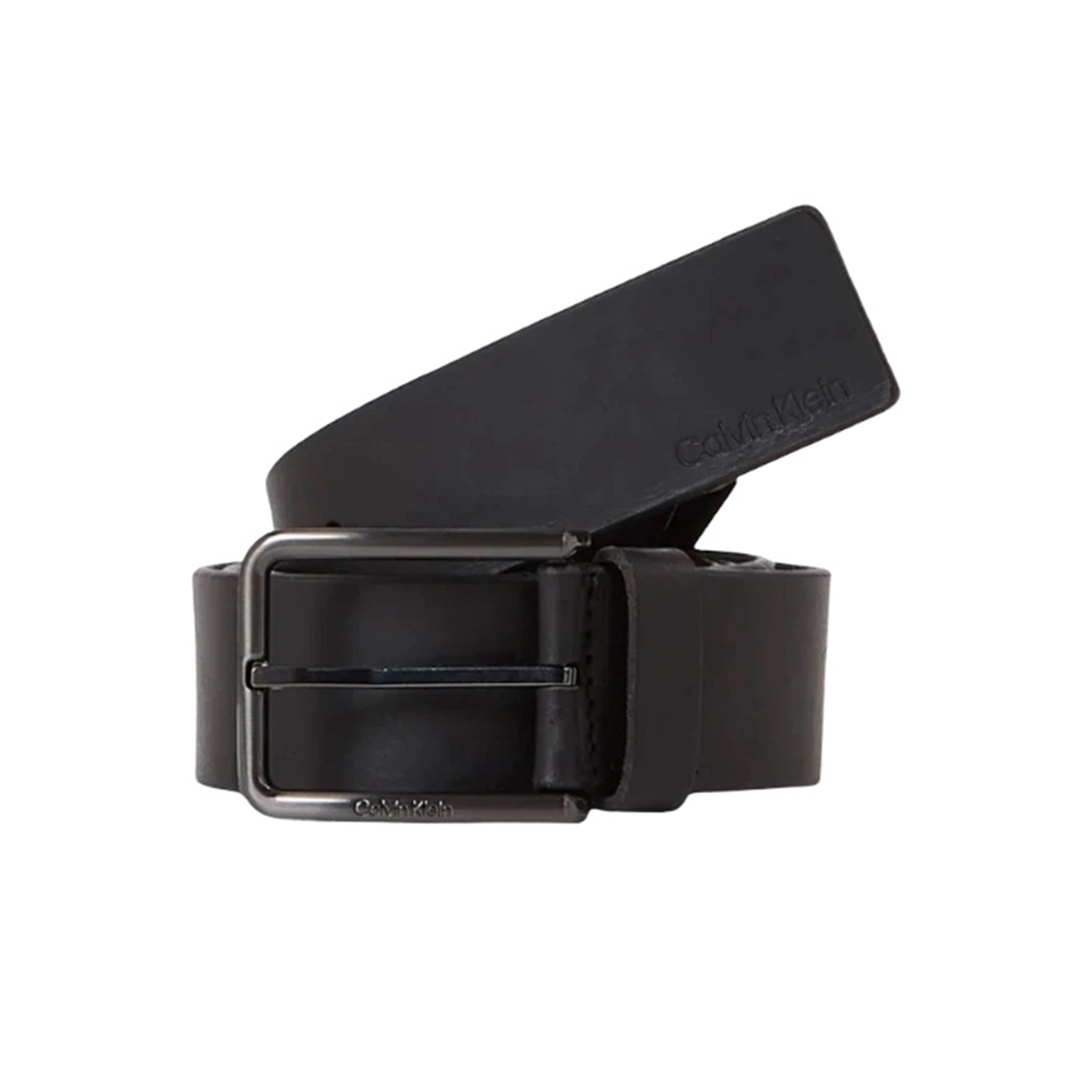 CALVIN KLEIN CINTURA UOMO LOGO IMPRESSO VERA PELLE FIBBIA BELT CINTA K50K510637
