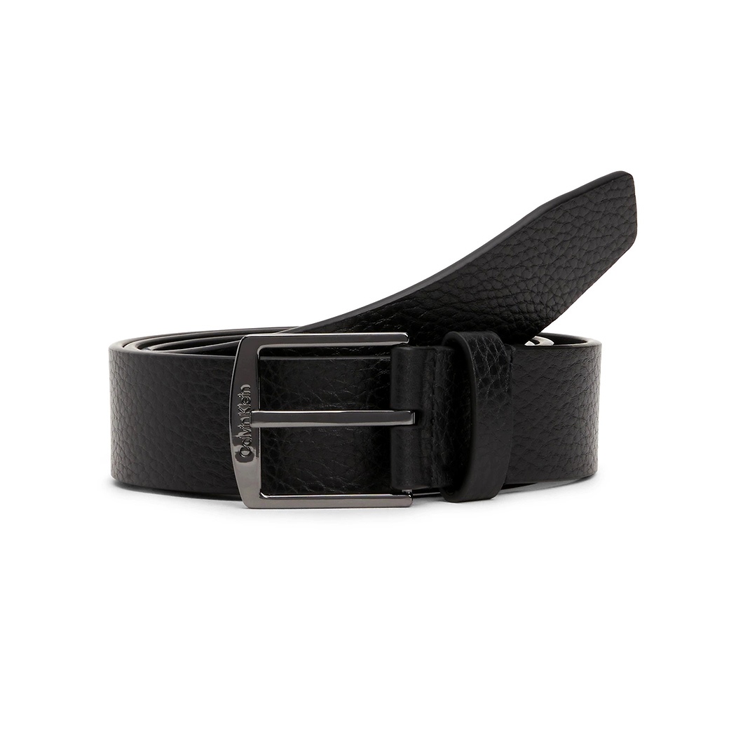 CALVIN KLEIN CINTURA UOMO LOGO IMPRESSO VERA PELLE MARTELLATA CINTA K50K511571