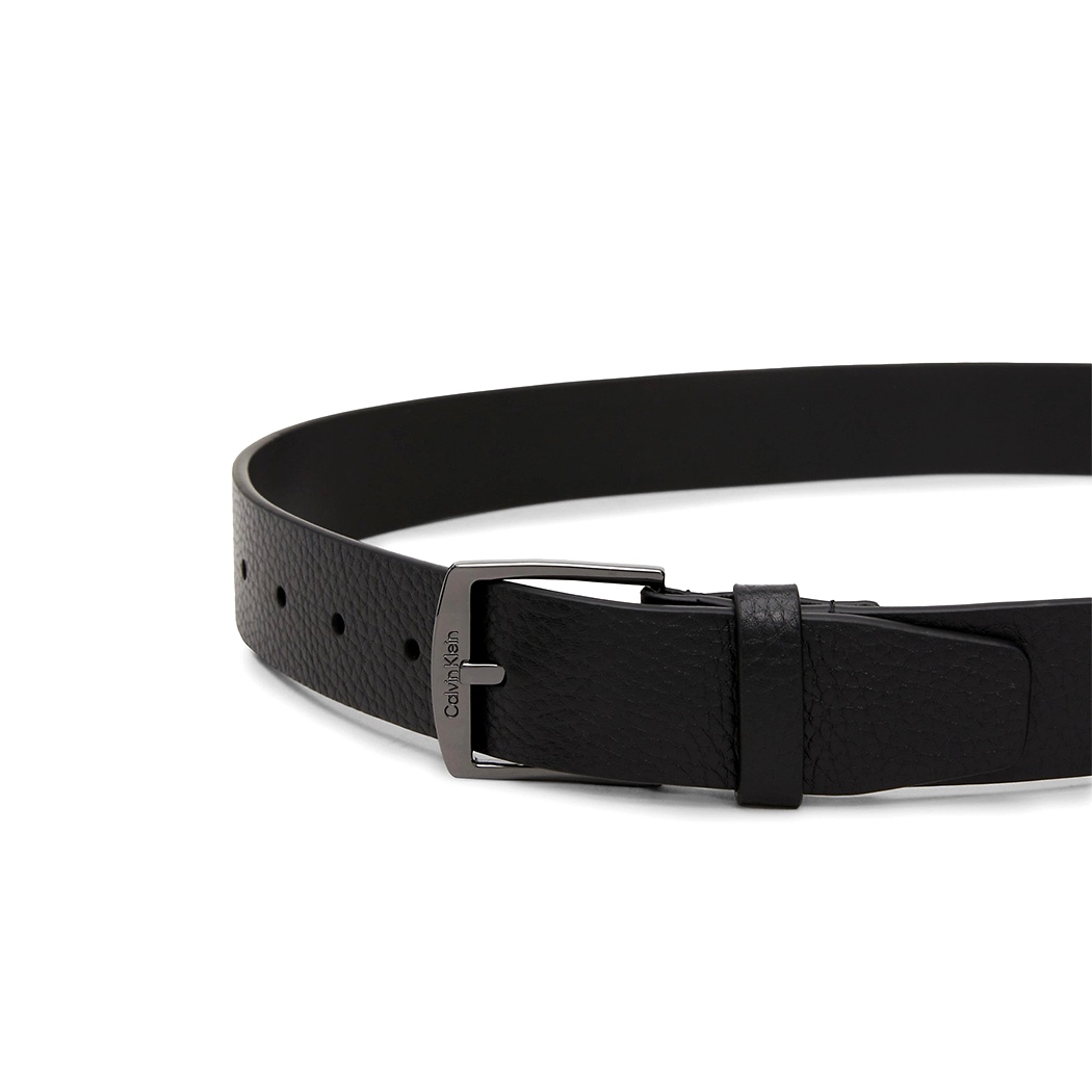 CALVIN KLEIN CINTURA UOMO LOGO IMPRESSO VERA PELLE MARTELLATA CINTA K50K511571