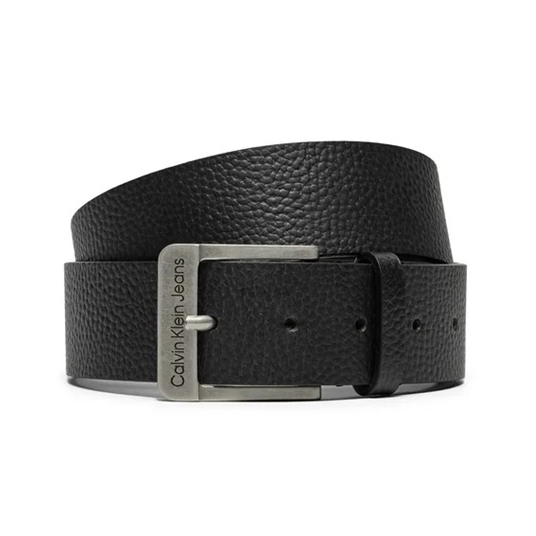 CALVIN KLEIN CINTURA UOMO LOGO IMPRESSO VERA PELLE MARTELLATA CINTA K50K512608