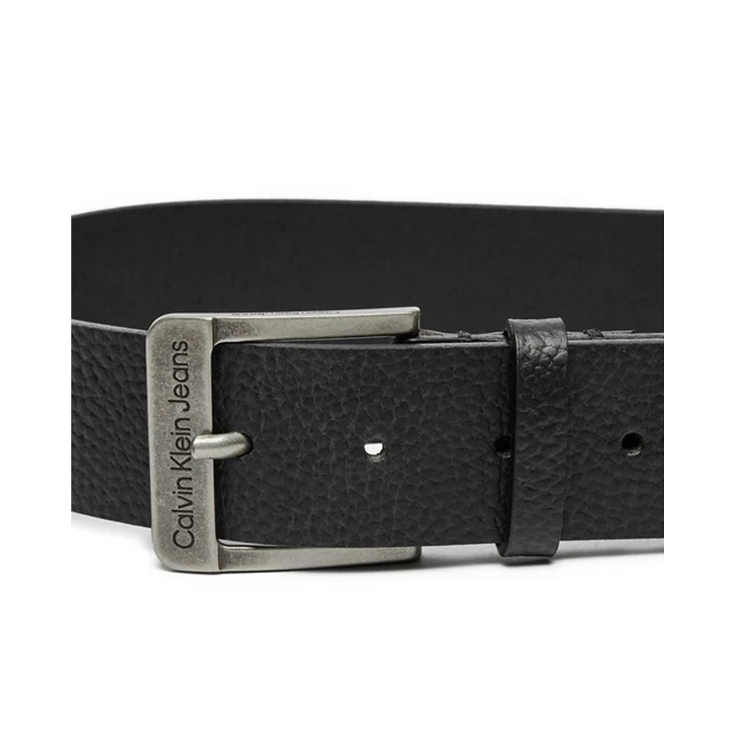 CALVIN KLEIN CINTURA UOMO LOGO IMPRESSO VERA PELLE MARTELLATA CINTA K50K512608