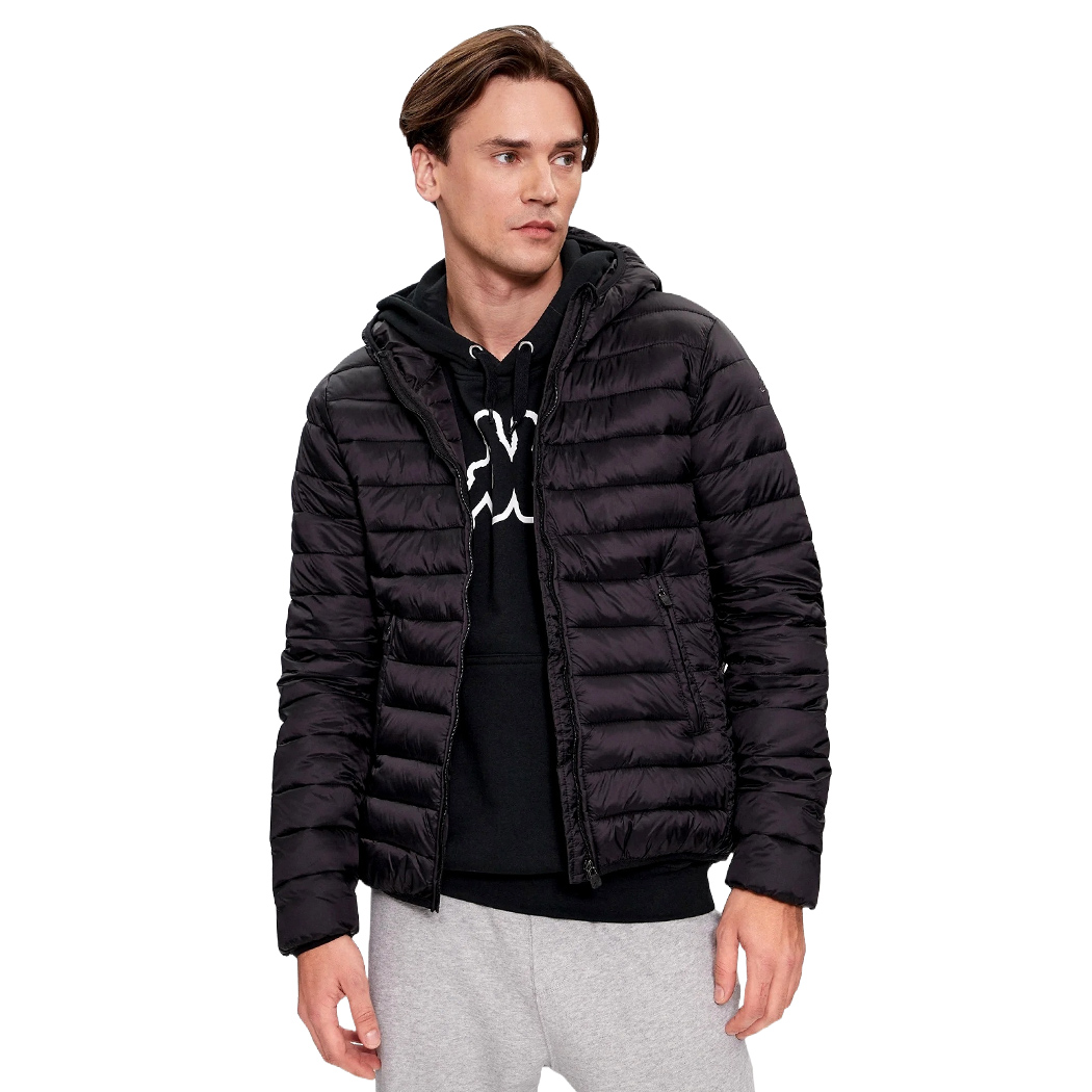 KAPPA LOGO CORPO ASTRO GIUBBINO UOMO GIUBBOTTO CAPPUCCIO BOMBER GIACCA 303ZLN0