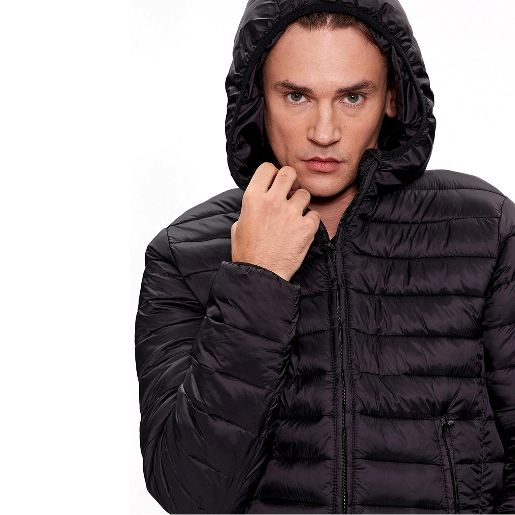 KAPPA LOGO CORPO ASTRO GIUBBINO UOMO GIUBBOTTO CAPPUCCIO BOMBER GIACCA 303ZLN0