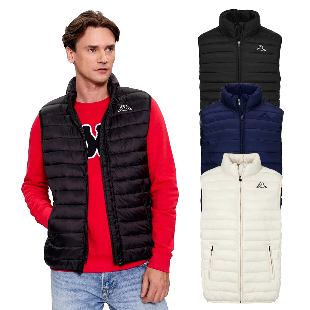 KAPPA LOGO KORPO ASTROVEST GIUBBINO SMANICATO UOMO GIUBBOTTO BOMBER 3032JL0