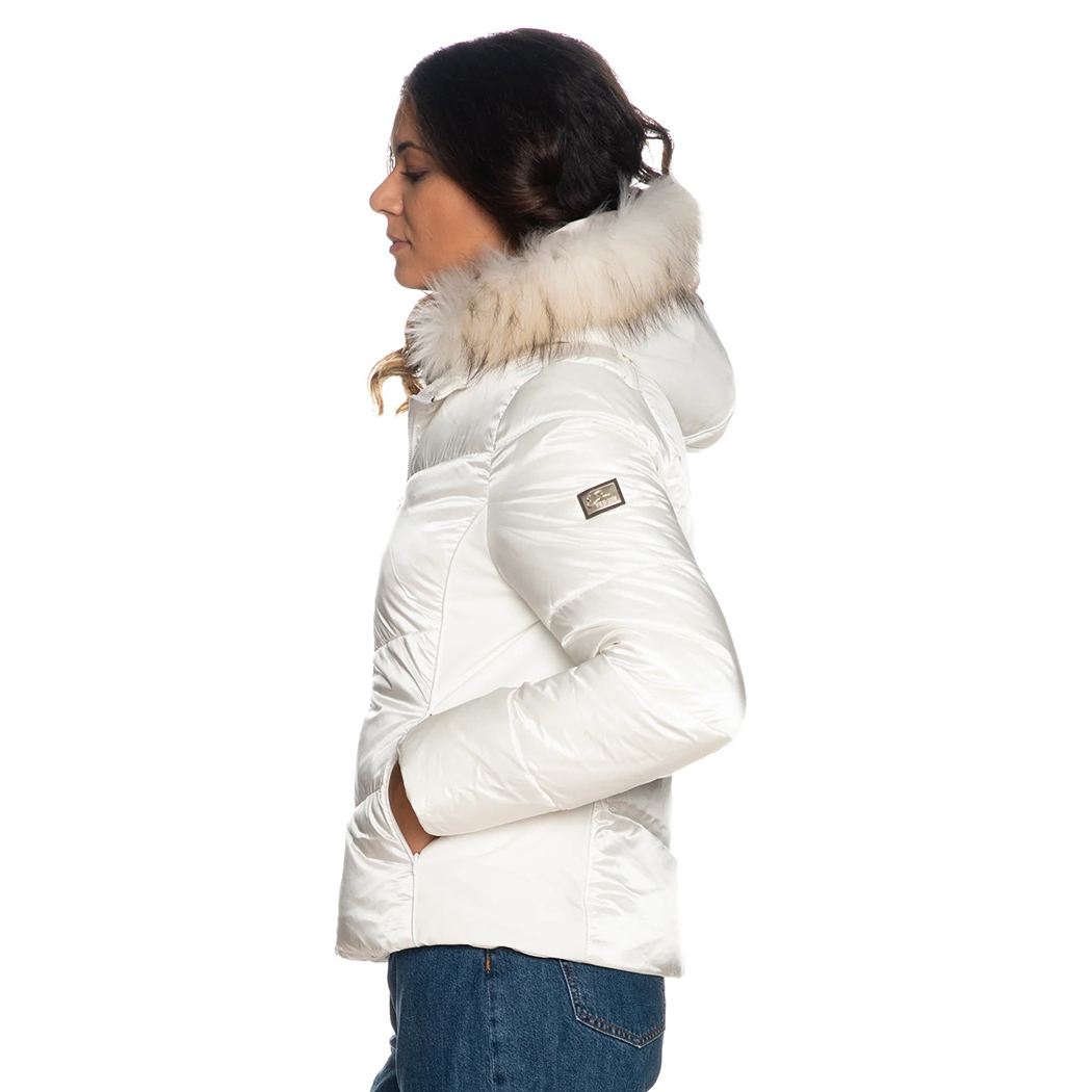 YES-ZEE GIUBBOTTO DONNA GIUBBINO CORTO GIACCA PIUMINO CAPPUCCIO ZIP J016/QV00