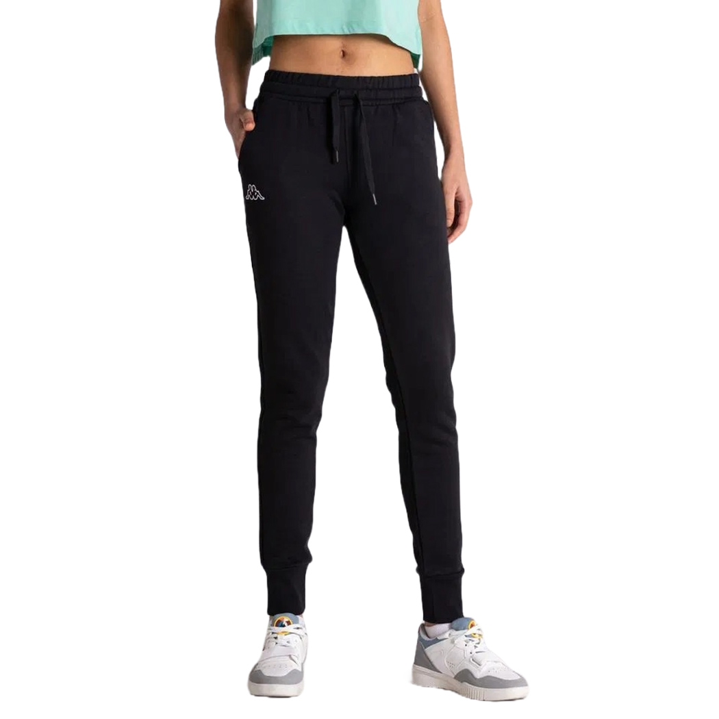 KAPPA LOGO ZALIA PANTALONI JOGGERS DONNA FELPA COTONE INVERNALE SPORT 303MKI0