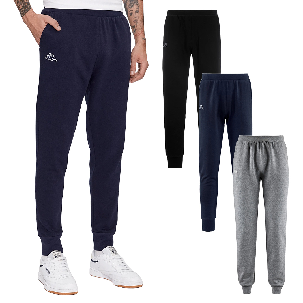 KAPPA LOGO KORPO ZANT PANTALONI UOMO JOGGERS FELPA INVERNALE SPORT RELAX 303MJC0