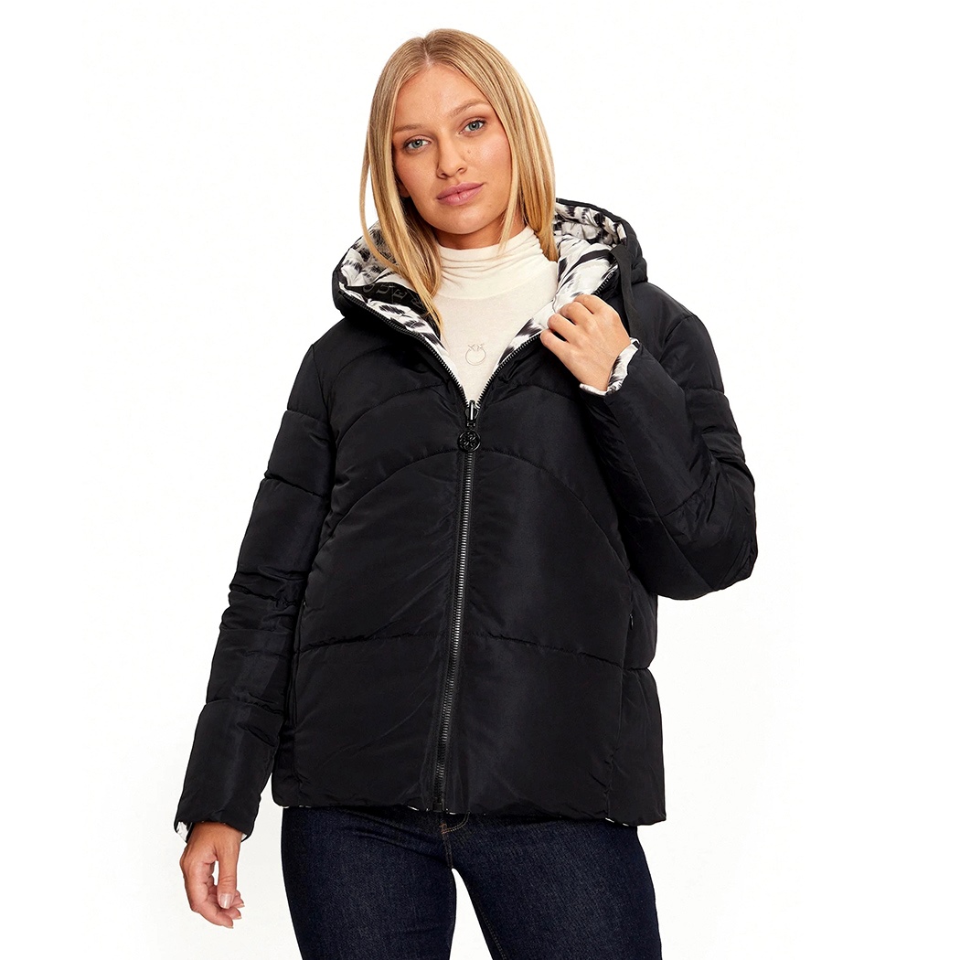 GUESS GIUBBINO REVERSIBILE DONNA GIACCA PIUMINO CON FANTASIA W4BL38WGK12