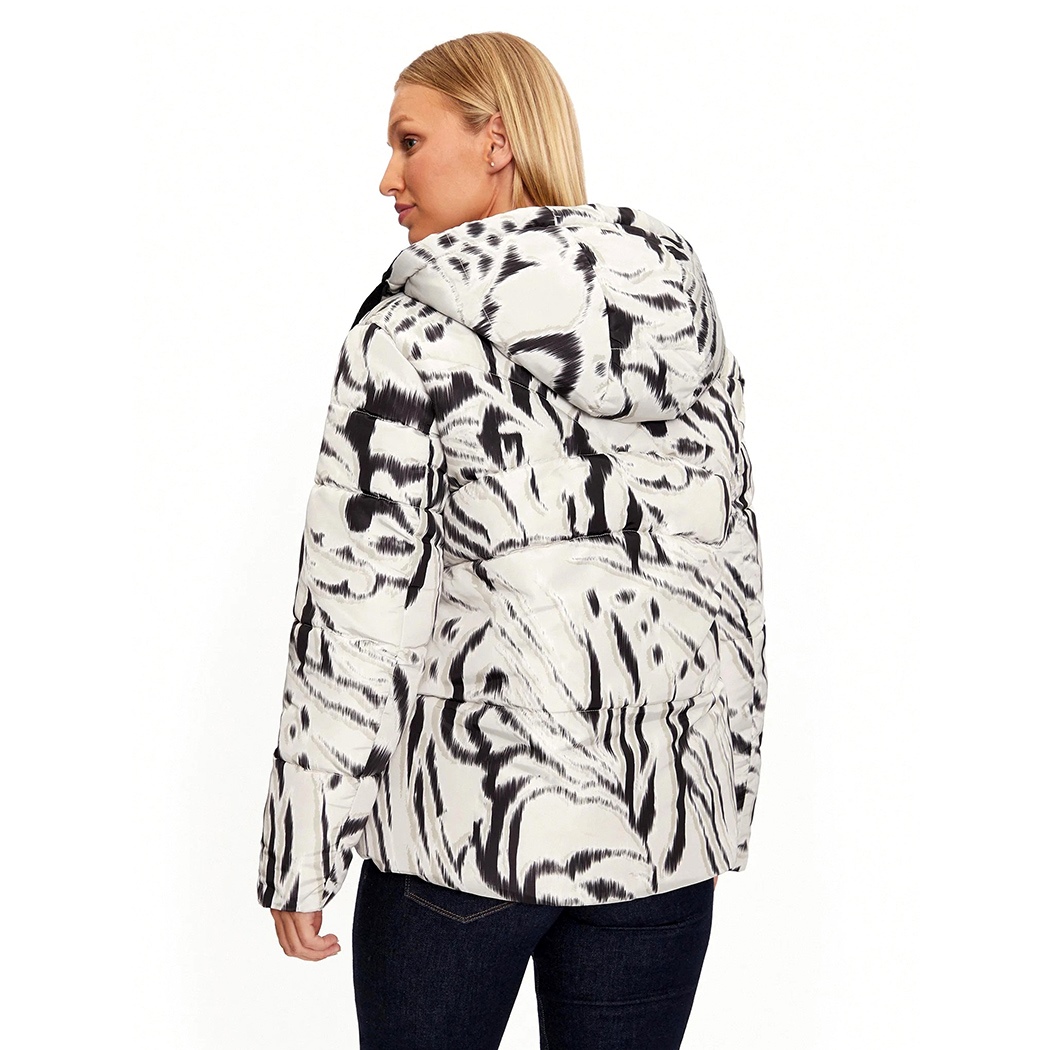 GUESS GIUBBINO REVERSIBILE DONNA GIACCA PIUMINO CON FANTASIA W4BL38WGK12