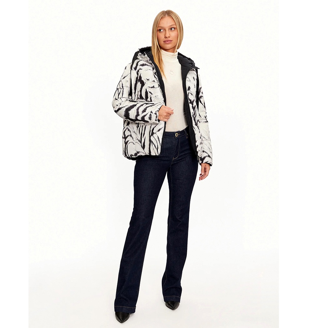 GUESS GIUBBINO REVERSIBILE DONNA GIACCA PIUMINO CON FANTASIA W4BL38WGK12