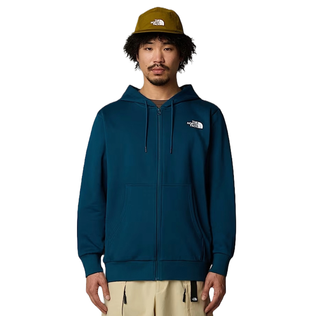 THE NORTH FACE FELPA APERTA UOMO SIMPLE DOME ZIP INVERNALE MAGLIA SPORT NF0A89FD