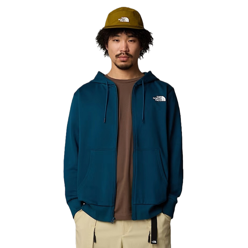 THE NORTH FACE FELPA APERTA UOMO SIMPLE DOME ZIP INVERNALE MAGLIA SPORT NF0A89FD