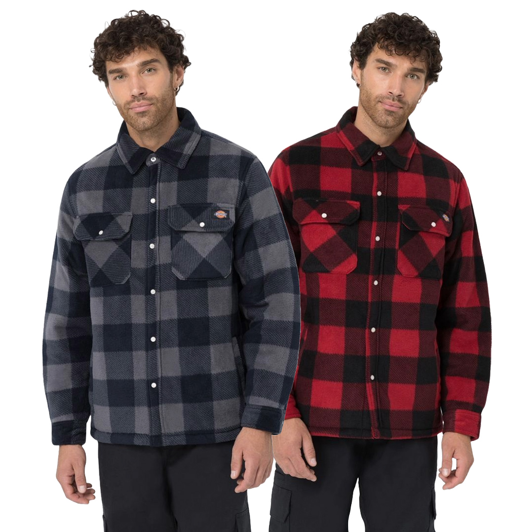 DICKIES CAMICIA PORTLAND GIUBBINO QUADRI UOMO GIACCA IMBOTTITA INVERNALE SH5000