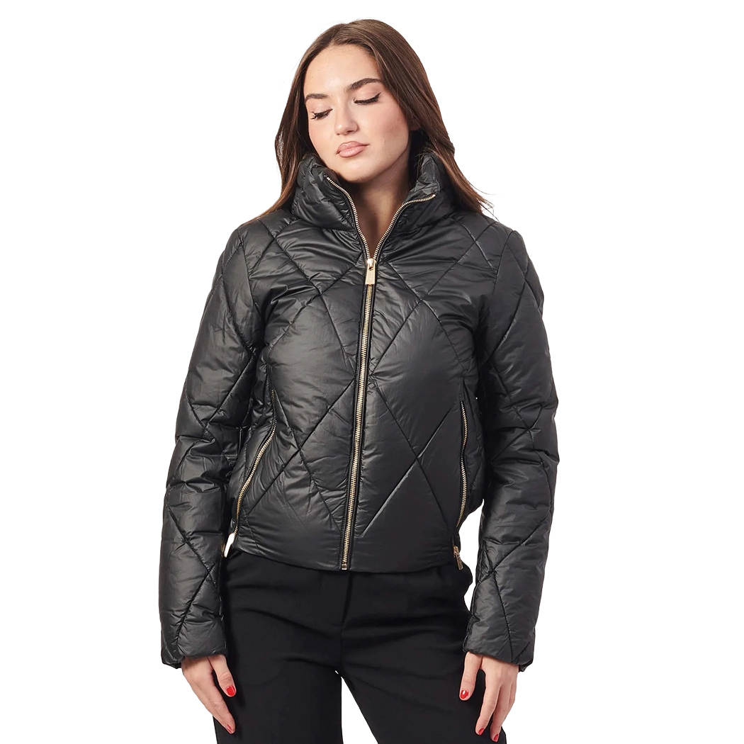 YES-ZEE GIUBBOTTO DONNA GIUBBINO CORTO GIACCA TRAPUNTATO INVERNO ZIP J025/GM00