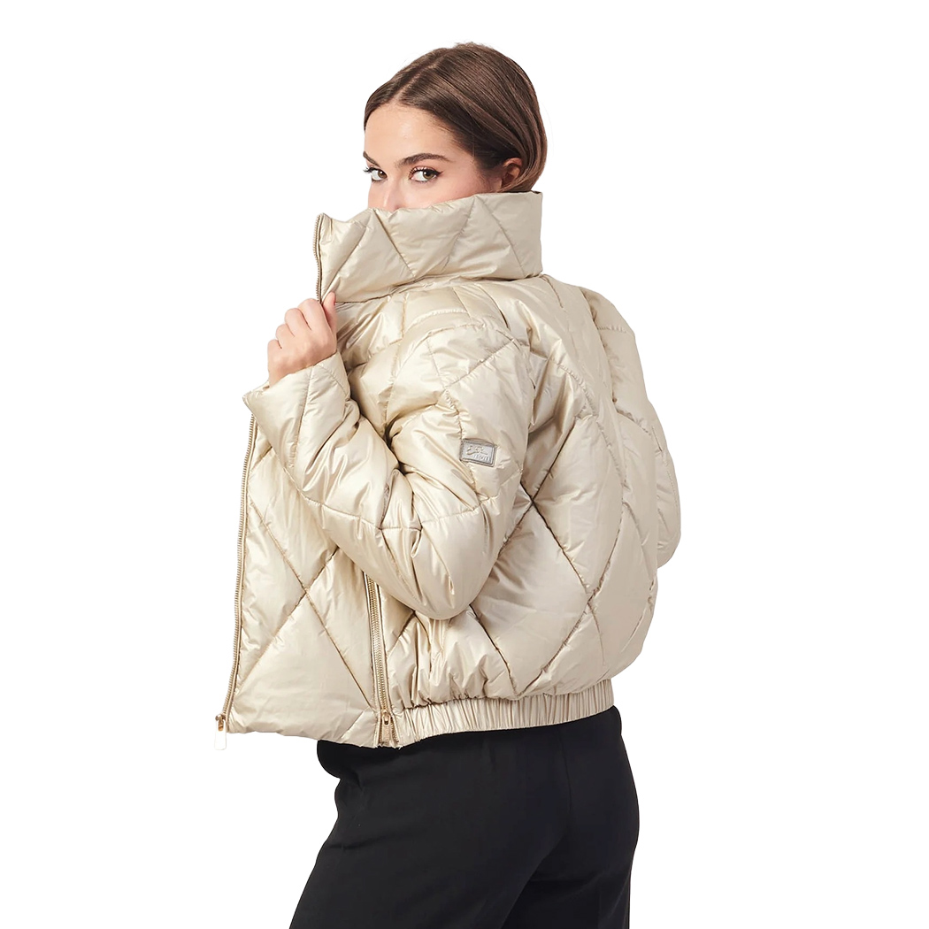 YES-ZEE GIUBBOTTO DONNA GIUBBINO CORTO GIACCA TRAPUNTATO INVERNO ZIP J025/GM00