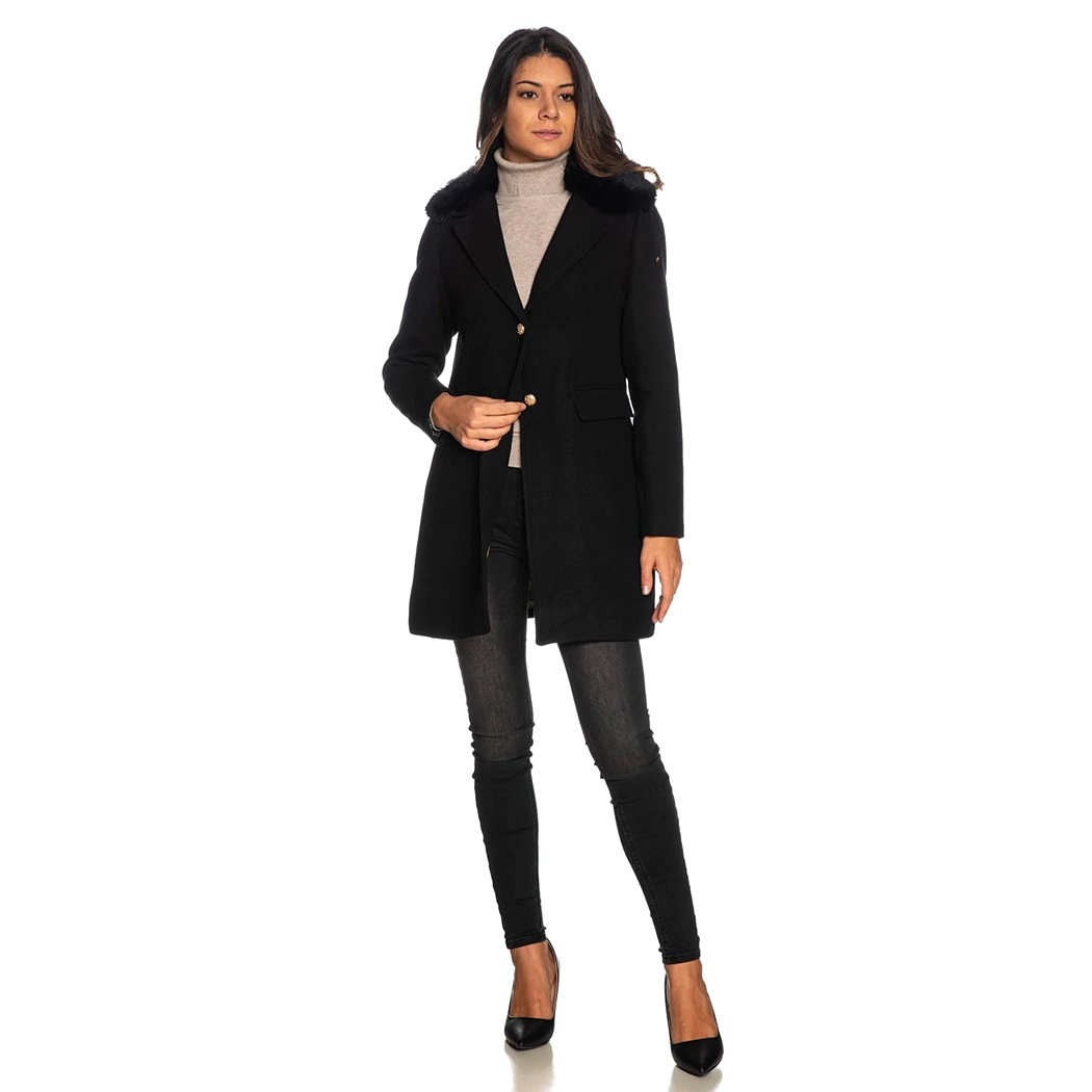 YES-ZEE CAPPOTTO CAPPOTTINO DONNA MISTO LANA FODERATO GIACCONE O022/KKPS