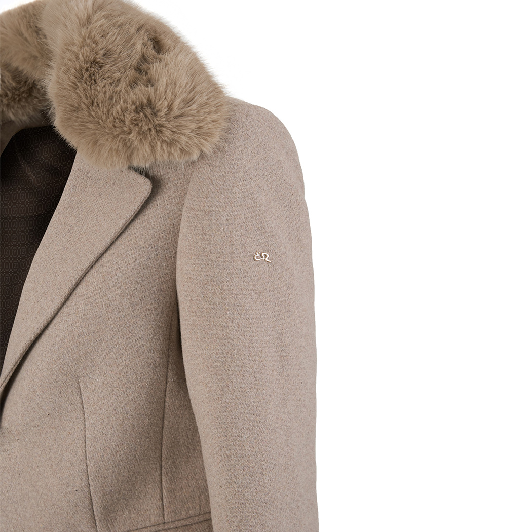 YES-ZEE CAPPOTTO CAPPOTTINO DONNA MISTO LANA FODERATO GIACCONE O022/KKPS