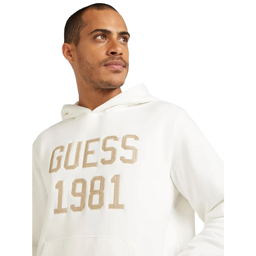 GUESS FELPA UOMO BOY RICAMO LOGO INVERNALE GARZATA CAPPUCCIO MAGLIA M4YQ05K9Z21