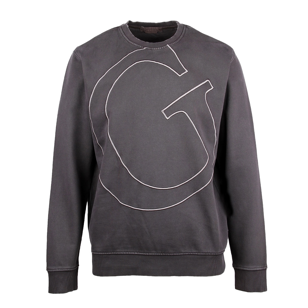 GUESS FELPA UOMO INVERNALE GARZATA LOGO FRONTALE MAGLIA SPORT M4YQ12KBY51