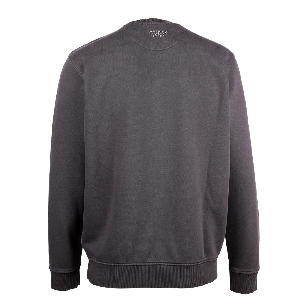 GUESS FELPA UOMO INVERNALE GARZATA LOGO FRONTALE MAGLIA SPORT M4YQ12KBY51