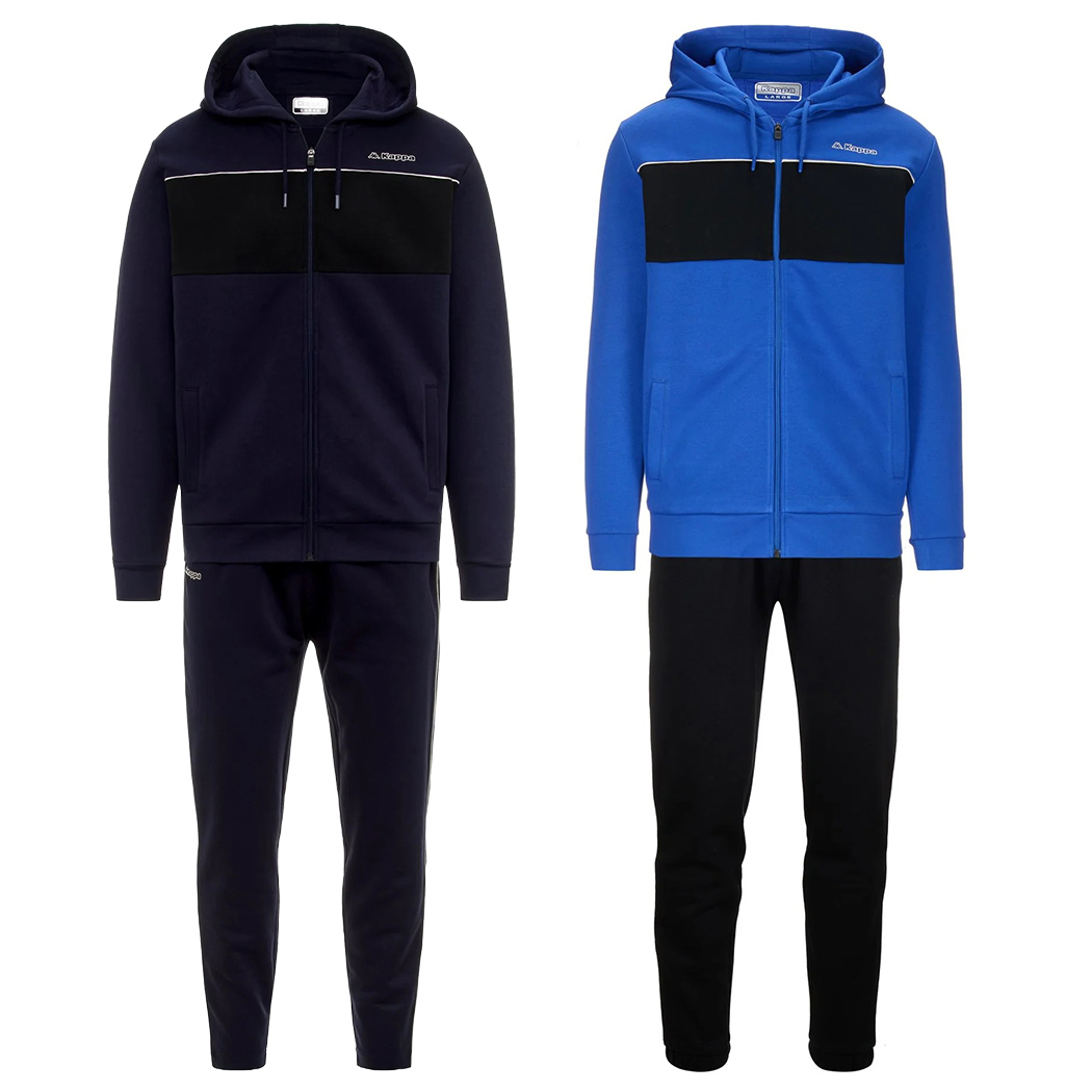 KAPPA LOGO FURI TUTA COMPLETO UOMO IN FELPA INVERNALE COMODA SPORT 331R2NW