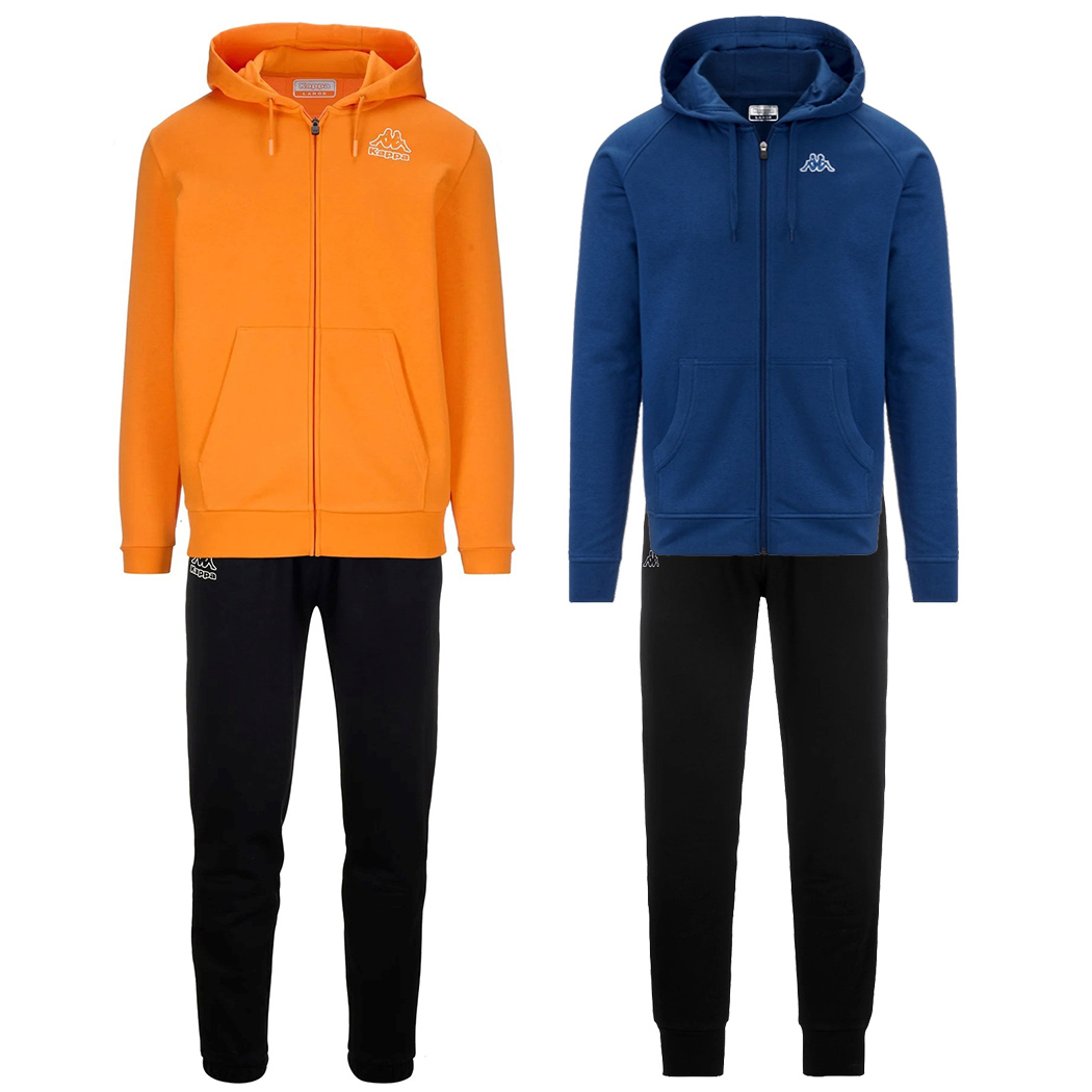 KAPPA LOGO FAEDI TUTA COMPLETO UOMO IN FELPA INVERNALE COMODA SPORT 331R2MW