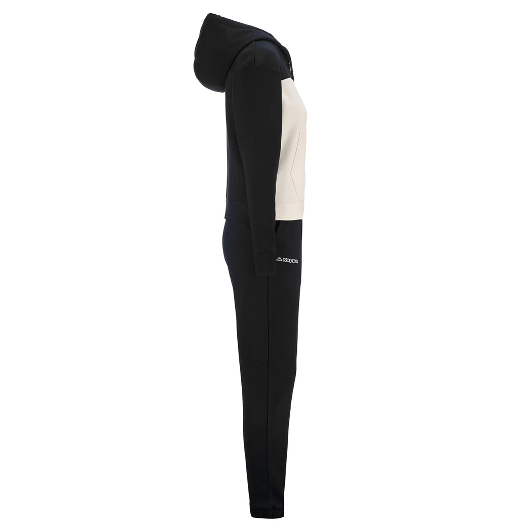 KAPPA TUTA DONNA TRACKSUIT INVERNALE FELPA PANTALONI CAPPUCCIO LOGO FESA 331R2PW