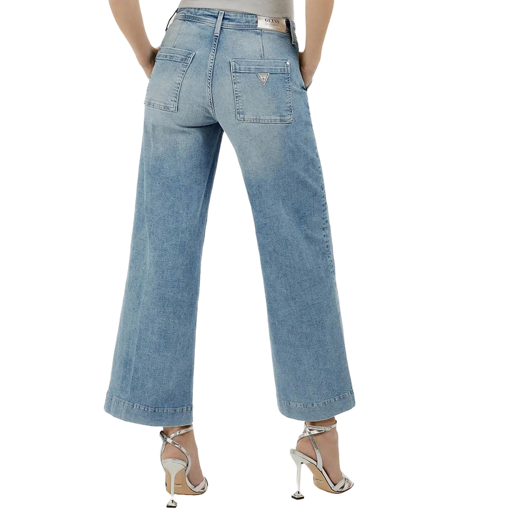 GUESS JEANS PANTALONI DONNA STRETCH WIDE LEG ZOYA W5RA1LD5L71