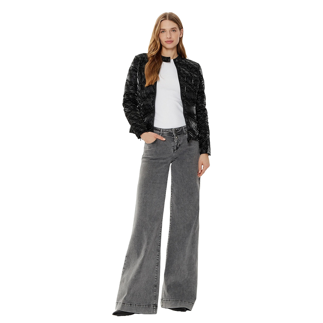 GUESS GIUBBINO GIACCA DONNA TRAPUNTINO 4G NEW VONA LOGO JACKET W5RL00WGV30