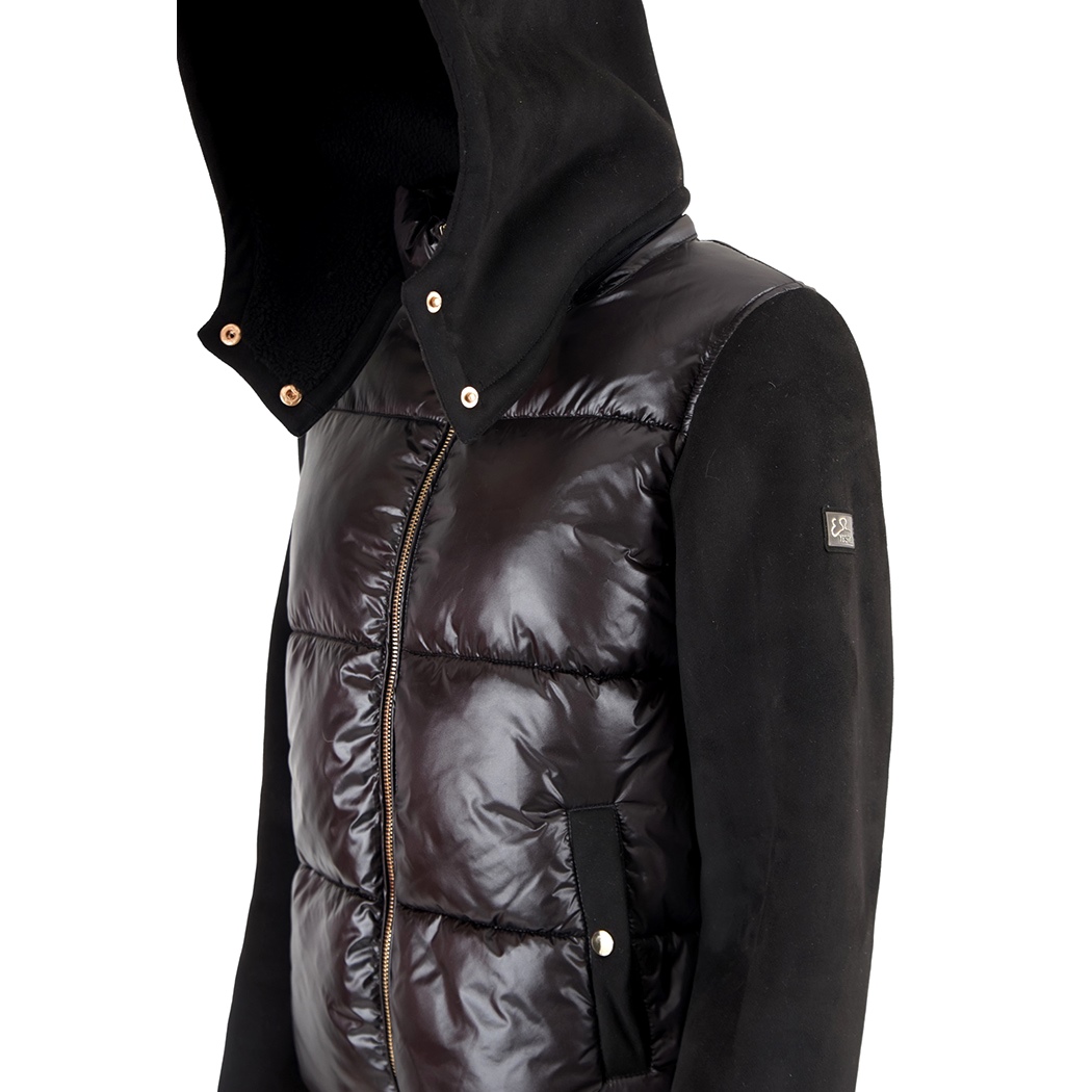 YES-ZEE GIACCA GIUBBOTTO DONNA GIUBBINO PIUMINO CAPPUCCIO MONTONCINO J026/GN00