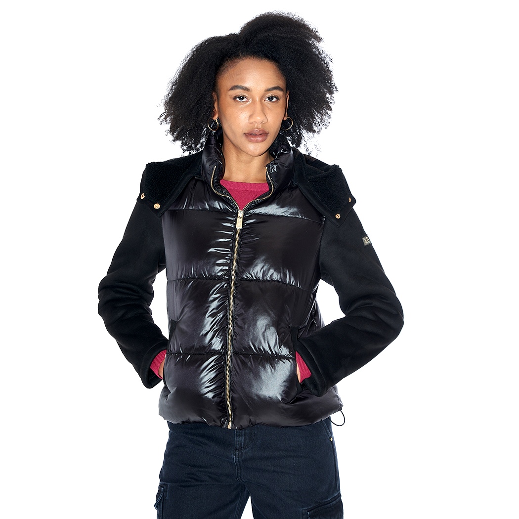 YES-ZEE GIACCA GIUBBOTTO DONNA GIUBBINO PIUMINO CAPPUCCIO MONTONCINO J026/GN00