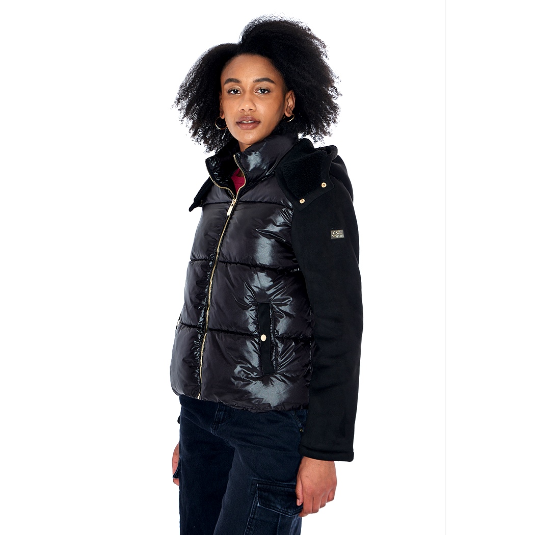 YES-ZEE GIACCA GIUBBOTTO DONNA GIUBBINO PIUMINO CAPPUCCIO MONTONCINO J026/GN00