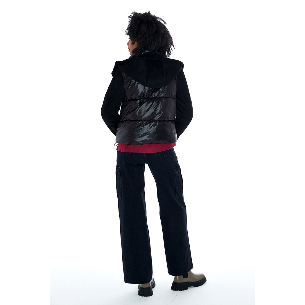 YES-ZEE GIACCA GIUBBOTTO DONNA GIUBBINO PIUMINO CAPPUCCIO MONTONCINO J026/GN00